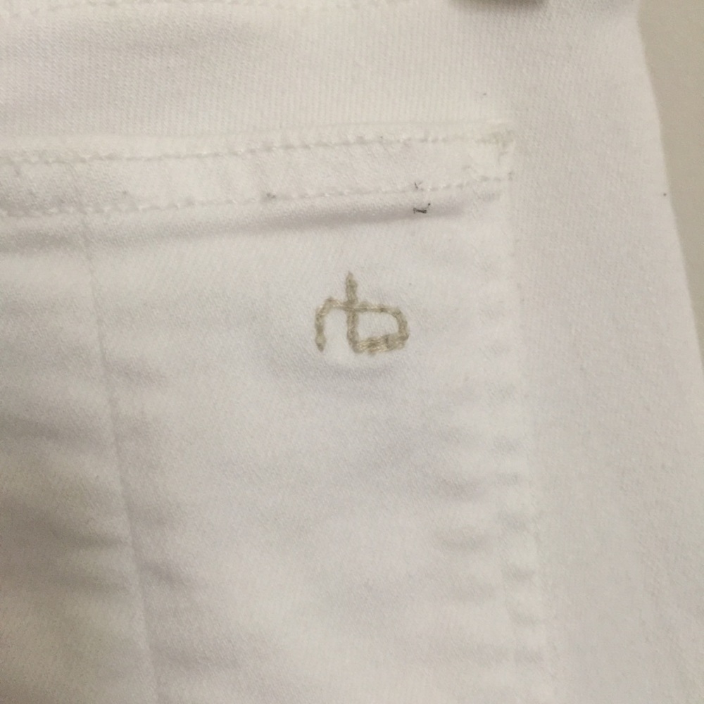 Rag & Bone The Skinny Jean In White- Size 26 - Picture 4 of 8
